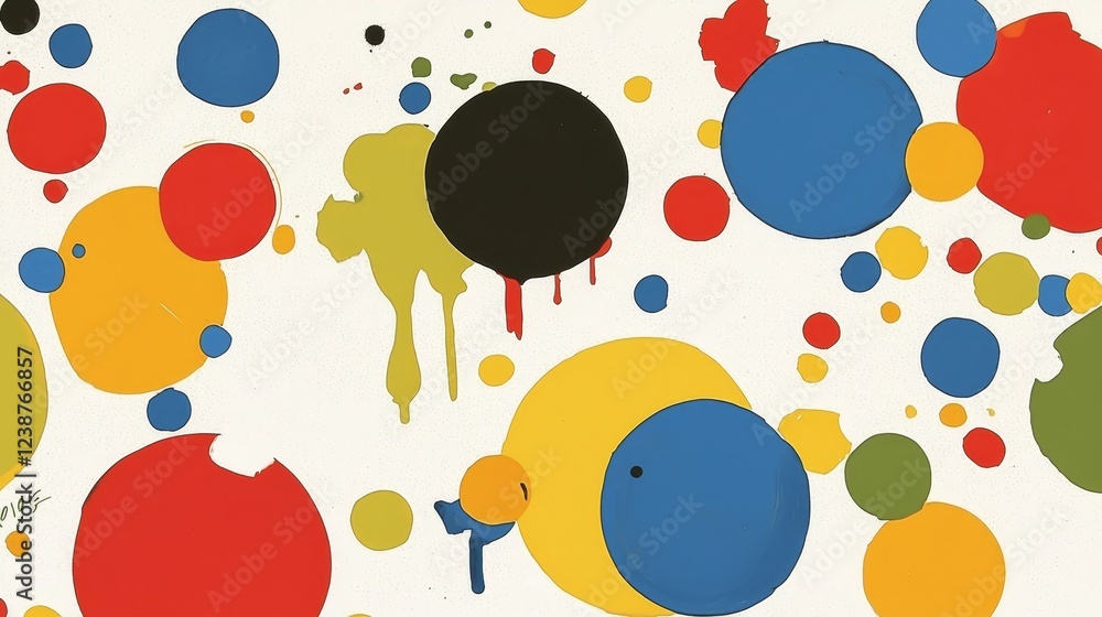 Aufkleber colorful abstract representation of data with vibrant circular shapes