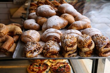 Sweet pastries in a bakery in Istanbul, Turkey
