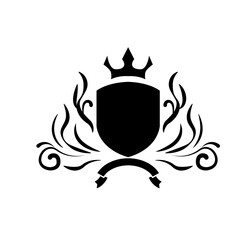 Heraldry Crest illustration template
