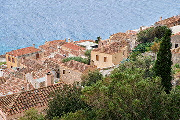 Monemvasia areal view