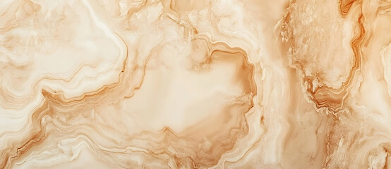 Obraz premium Abstract Beige Marble Texture: A Luxurious Swirl of Creamy and Brown Hues