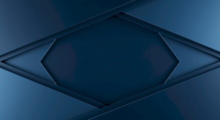 Abstract Navy Blue Geometric Background Design