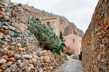 view of the old town Monemvasia