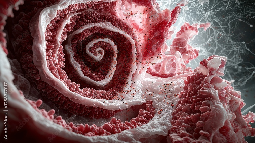 Aufkleber Exploring the intricate lifecycle of cells nature scientific illustration close-up view detailed concept