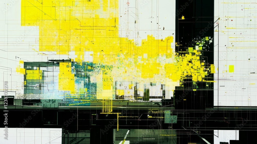 Poster surreal renderings highlighting emotional concepts in abstract art