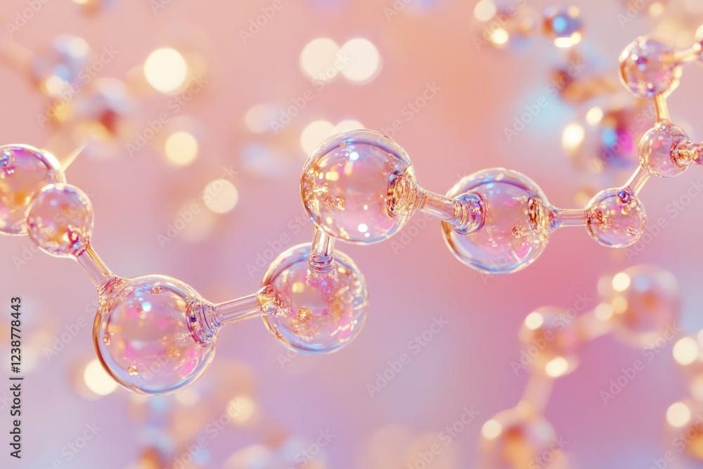 Aufkleber A cluster of bubbles rising from the surface to create a layered effect