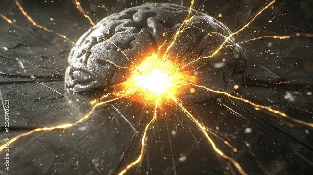 Poster twisted branches of data illustrating the complexity of the human brain