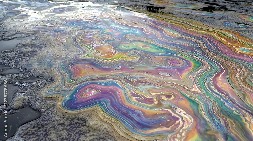 Poster vibrant abstract terrains shaped by vital data in colorful patterns