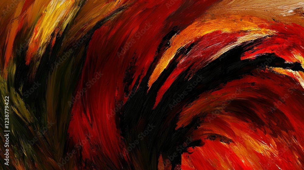 Poster dynamic vortex of information flowing in a scientific abstract composition