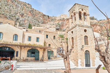 Fototapeta premium view of the old town of Monemvasia