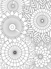 PrintFlowers Coloring Pages For Adules