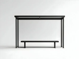 Minimalist Bus Stop Shelter Design: Modern Architecture and Urban Space