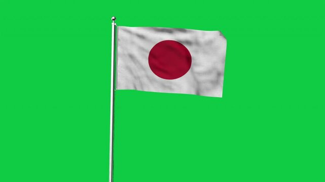 High detailed flag of Japan. National Japan flag. Asia. 3D Render.