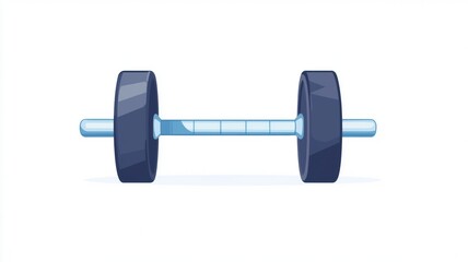 Obraz premium Motivational Quote about Hard Work and Fitness with Dumbbells Illustration