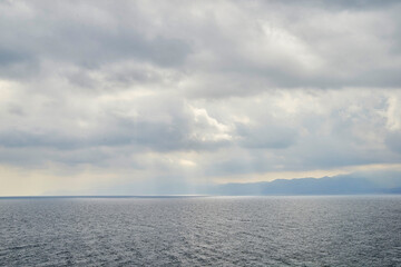 clouds over the sea