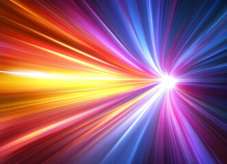 Fototapeta premium Abstract Burst of Vibrant Colors: A Kaleidoscope of Light and Energy