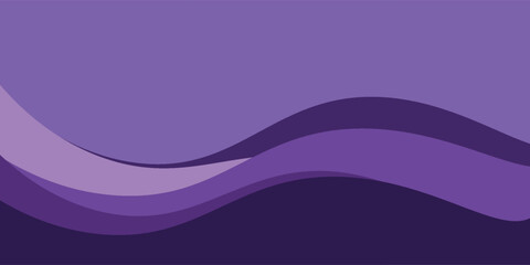 Purple business wave banner on white background, flat purple gradation. wavy background. EPS 10