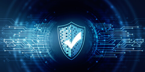 2d rendering tick mark over a shield surface
    
  