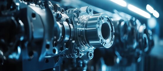 Fototapeta premium Factory Precision Machined Metal Parts