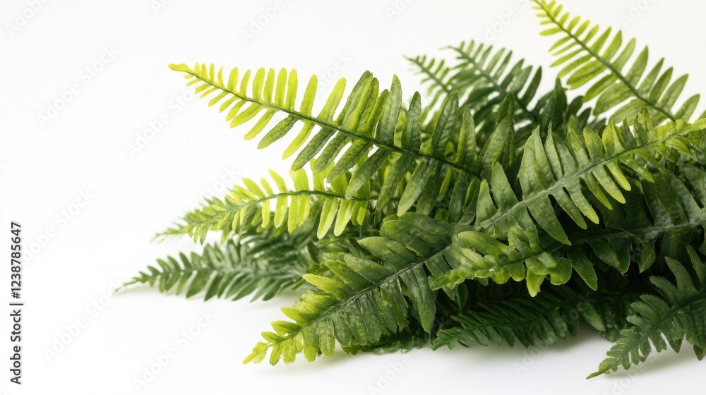 Poster a close-up shot of a plant sitting on a white surface, ideal for use in designs and compositions whe