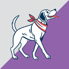 Cute dog vector silhouette Adobe Illustrator Artwork