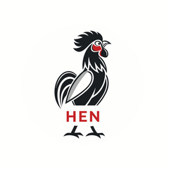 Black hen vector Illustrator Artwork