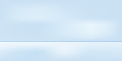 Obraz premium Blue studio room. Limbo light background. Abstract 3d backdrop for product presentation. Minimal wall scene art