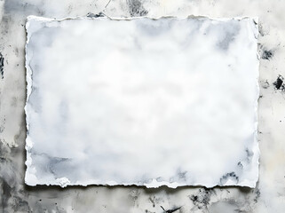 White Textured Paper on Gray Background