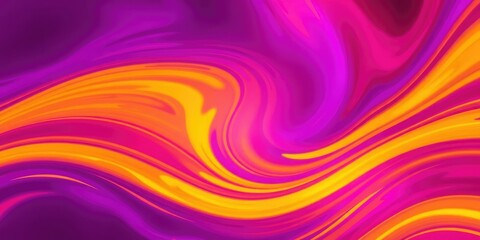 Obraz premium Swirling purple and yellow hues blended with red and green on a geometric background creating a dynamic visual display, design, geometric