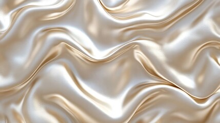 Fototapeta premium Elegant Draped Fabric Texture in Golden Hues