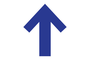 Black arrow pointing right on white background.