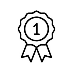 Medal with Ribbon Icon