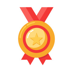 Medal with Ribbon Icon
