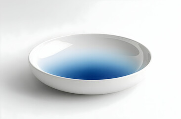 Elegant Blue and White Ceramic Bowl