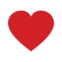 Red Heart Vector &ndash; Love and Romance Icon for Valentine&rsquo;s Day, Wedding, and Romantic Design Elements