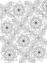 PrintFlowers Coloring Pages For Adule