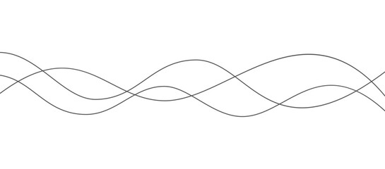 Continuous wavy lines. Water waves. Wavy pattern.