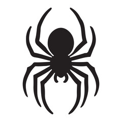 Spider Silhouette Illustration Vector Graphic