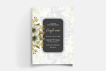 BRIDAL SHOWER FLORAL INVITATION TEMPLATE