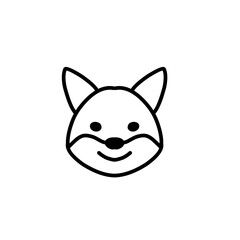 outline of the dog's head