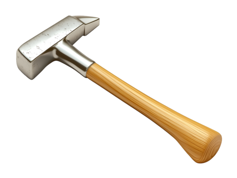 Claw hammer with wooden handle, sturdy and durable tool for DIY projects 