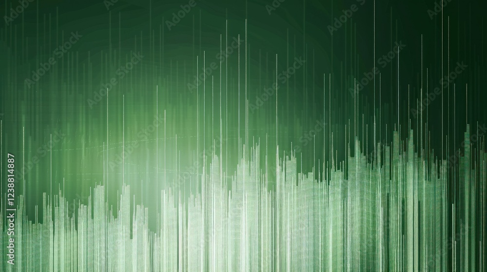 Poster a bar graph with fluctuating numbers and lines.