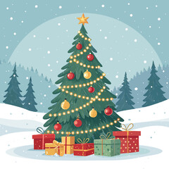 Serene moonlit landscape, silhouette of lone tree, pink and purple sky, full moon, starry night, rolling hills, dreamy atmosphere,