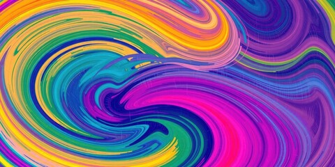 Fototapeta premium Swirling abstract colorful background with scratch patterns, visually appealing, swirls, modern art