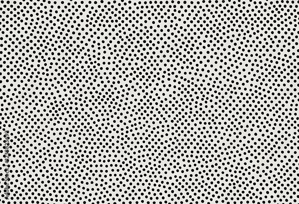 Poster abstract pattern of black dots on a light gray background