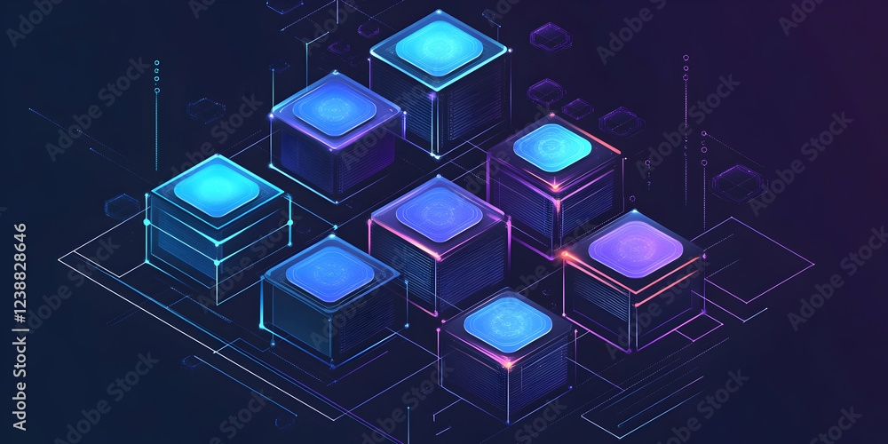 Aufkleber a vector graphic design featuring an isometric grid of hexagons