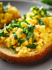 Scrambled Eggs on Toast: A Simple and Delicious Breakfast