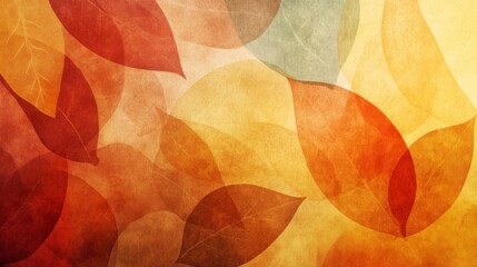 Autumn Leaves Background Red Orange Yellow Brown