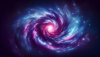 abstract spiral galaxy, generativ al