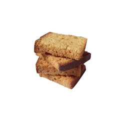 Drycake biscuit transparent on background.biscuits isolated.cookies isolated.Baked biscuit on white